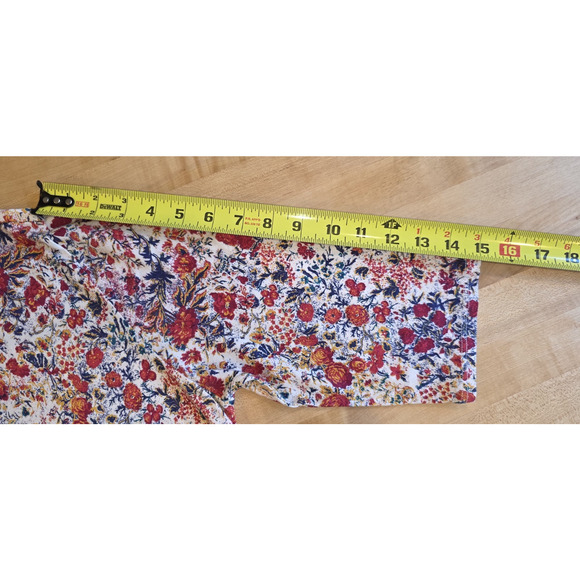 Peruvian Connection Tivoli Maxi Dress Lg Multicolor Floral Cotton Modal Modest - Picture 6 of 10